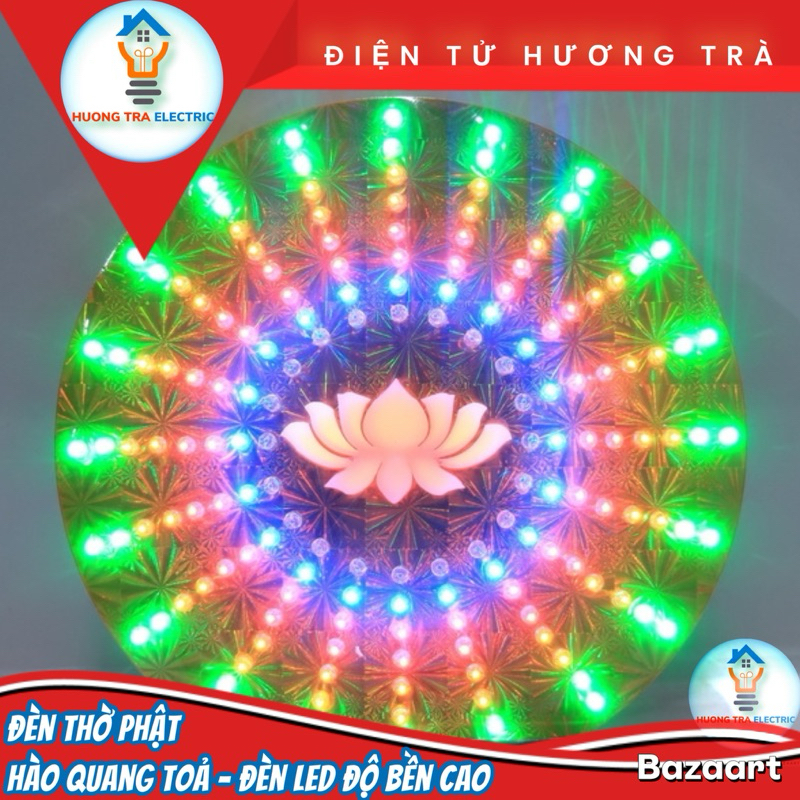 Đèn Hào Quang Tỏa Thờ PHẬT chạy nhiều hiệu ứng, độ bền cao