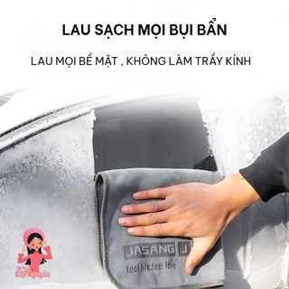 [MUA 2 TẶNG 1] Khăn Lau Xe Thế Hệ Mới Siêu Mềm Mịn Siêu Thấm Hút Chống Trầy Xước Sợi Superfine