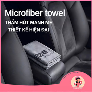 [MUA 2 TẶNG 1] Khăn Lau Xe Thế Hệ Mới Siêu Mềm Mịn Siêu Thấm Hút Chống Trầy Xước Sợi Superfine