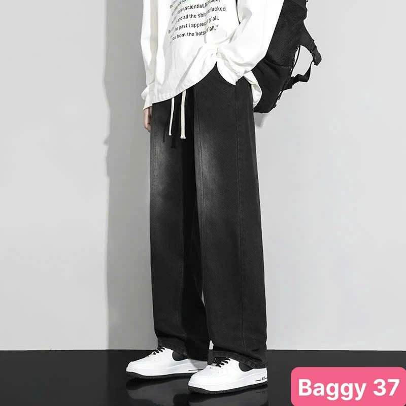 TOP BÁN CHẠY - Quần jean baggy nam ống rộng cargo pants túi hộp màu xám đậm chất bò co dãn form suông HAVADO MS1 đẹp