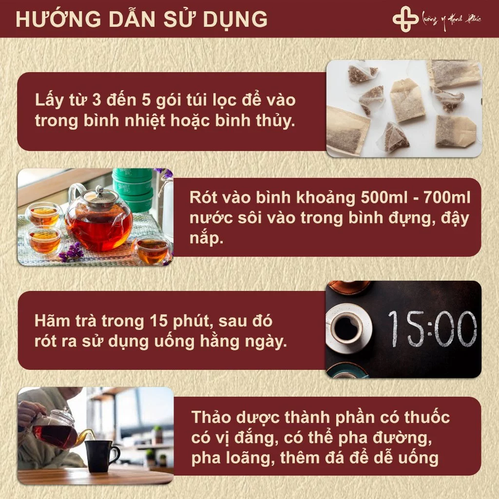Trà ngủ ngon - Cách sử dụng.