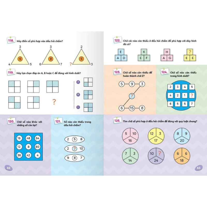Sách - Câu Đố & Trò Chơi Hack Não - Khám phá tiềm năng con trẻ - Phát triển IQ (combo 2 cuốn)