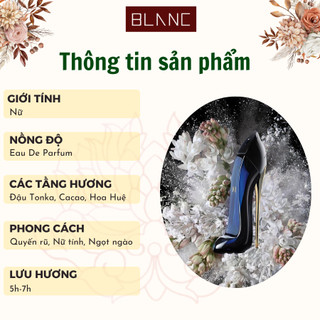 Nước Hoa Nữ Chiết Good Girl BLANC PERFUME, Dầu Thơm Hương Hoa Cỏ Phương Đông, Huyền Bí