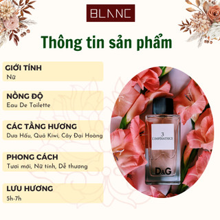 Nước Hoa Nữ Chiết L'imperatrice 3 BLANC PERFUME, Dầu Thơm Hương Hoa Cỏ, Nữ Tính, Trẻ Trung