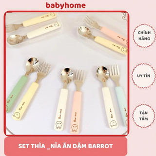 Set thìa dĩa Silicon BarRot cho bé tập ăn dặm