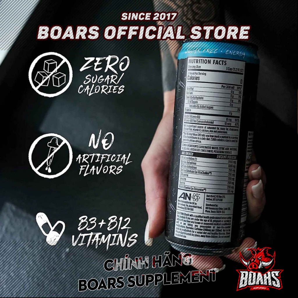 (1 LON) ABE PREWORKOUT RTD DẠNG LON - CHINH PHỤC MỌI THỬ THÁCH VỚI NƯỚC UỐNG TĂNG LỰC, BỔ SUNG NĂNG LƯỢNG TRƯỚC TẬP