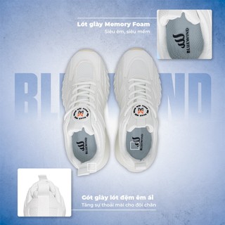 Giày Thể Thao Nam Nữ BLUEWIND Đế Cao 4cm Trẻ Trung Êm Mềm Dễ Phối Đồ 68372