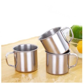 Ca inox có quai cầm miệng 6cm, 7cm, 8cm, cốc inox có quai cầm - Trường An VN