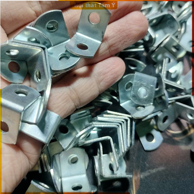 Combo 50 - 100 - 200 cái Pát góc ke góc pát pas bas 2 lỗ kết nối gỗ ...