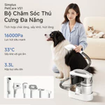 Simplus Máy Hút Bụi Chăm Sóc Thú Cưng Cắt Tỉa Chải Lông Sấy Độ Ồn Thấp 16000Pa  CWHL001 - Bảo Hành 1 Năm 1 Đổi 1 — ảnh 2