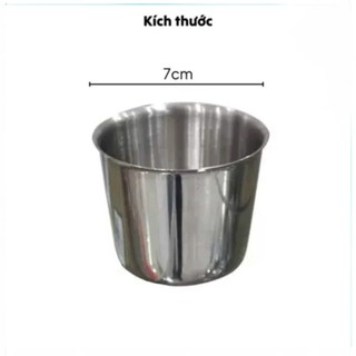 Lon làm đá inox nhẹ - Không rỉ, Ly làm đá đủ kích thước TỪ 7CM ĐẾN 10CM - Trường An VN