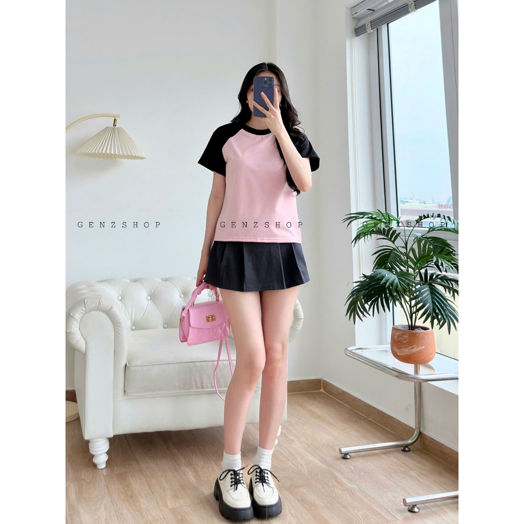 ÁO THUN BABYTEE RAGLAN PHỐI TAY TRƠN DỄ PHỐI ĐỒ BBT2026