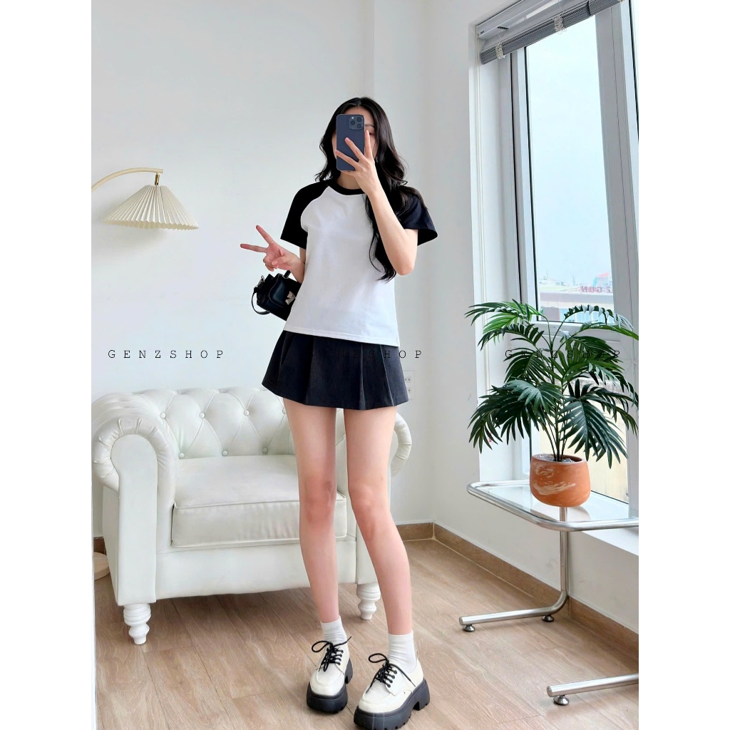 ÁO THUN BABYTEE RAGLAN PHỐI TAY TRƠN DỄ PHỐI ĐỒ BBT2026