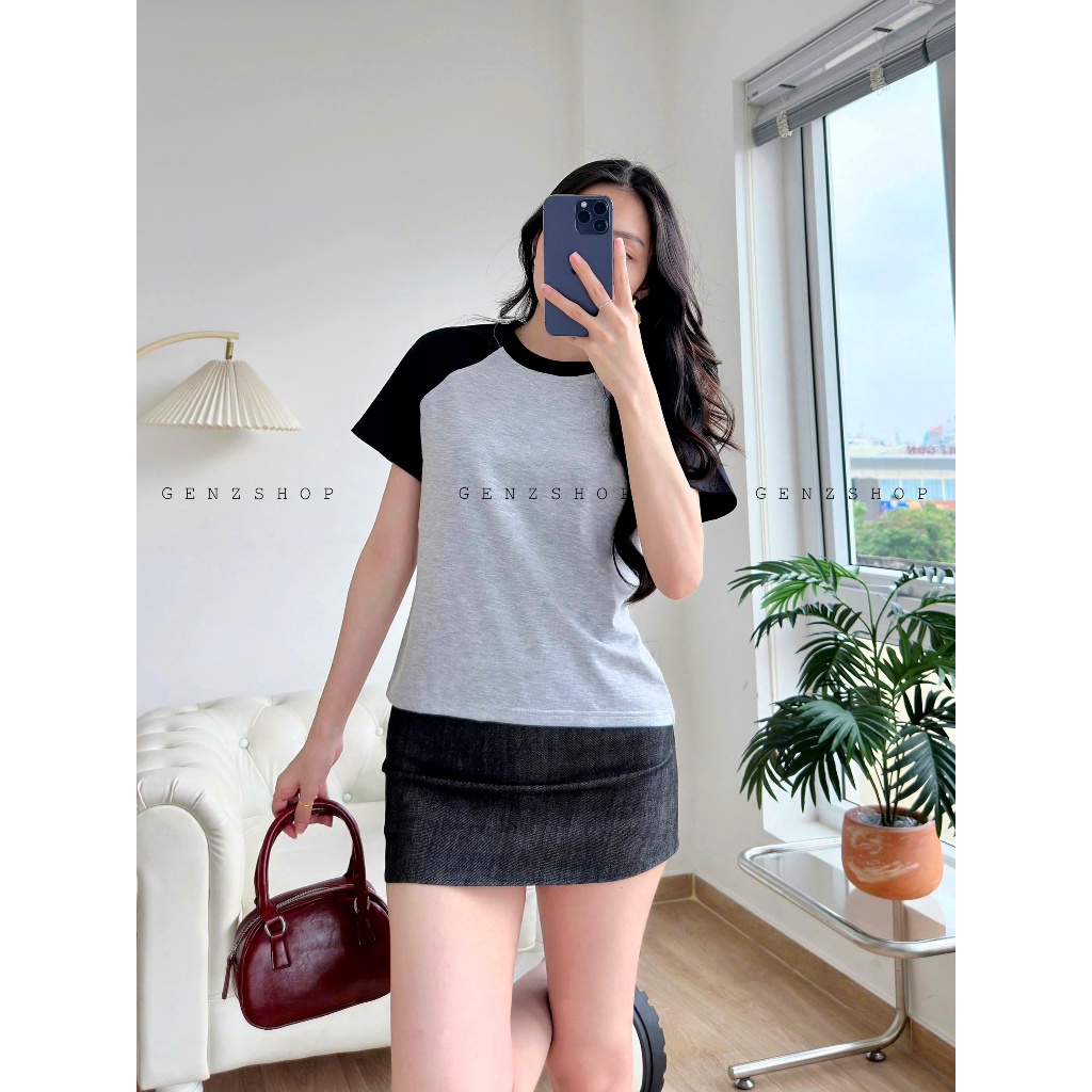 ÁO THUN BABYTEE RAGLAN PHỐI TAY TRƠN DỄ PHỐI ĐỒ BBT2026