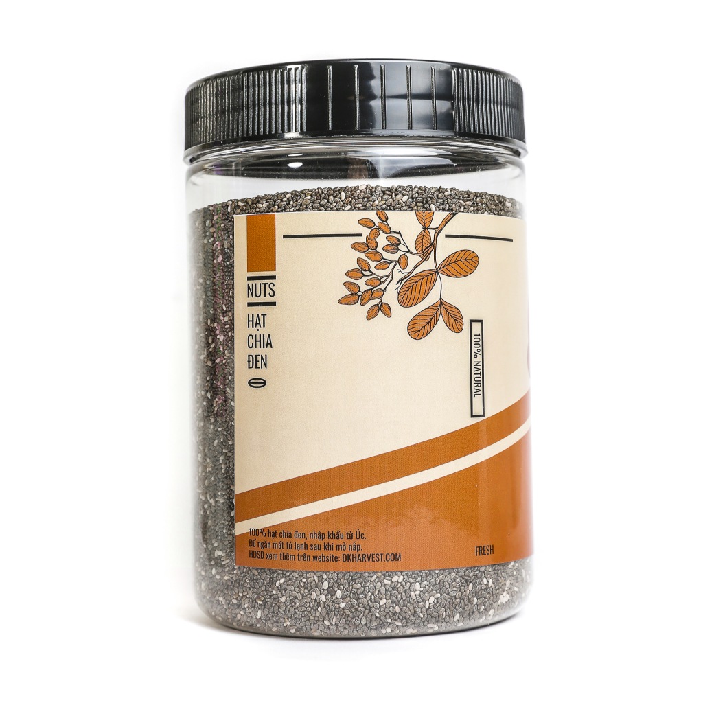 Ảnh Hạt Chia DK Harvest 500g- Nhập Khẩu Peru | Giàu Omega-3, Hỗ Trợ Giảm Cân, Độ Tinh Khiết Cao 1