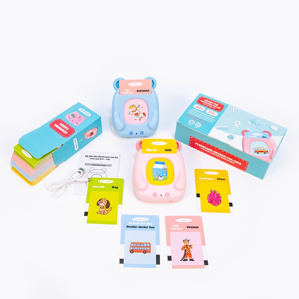 Máy Đọc Thẻ Tiếng Anh Tiếng Việt Song Ngữ 112 224 Kennen Tuệ Minh Từ Vựng Cho Bé - PUPU HOUSE
