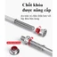 Thanh Đòn Tạ Phi 25mm, Tạ Thanh Đòn Chất Liệu Thép Mạ Inox Dài 1m2/1m5/1m8 Chịu Tải Lên Đến 100KG