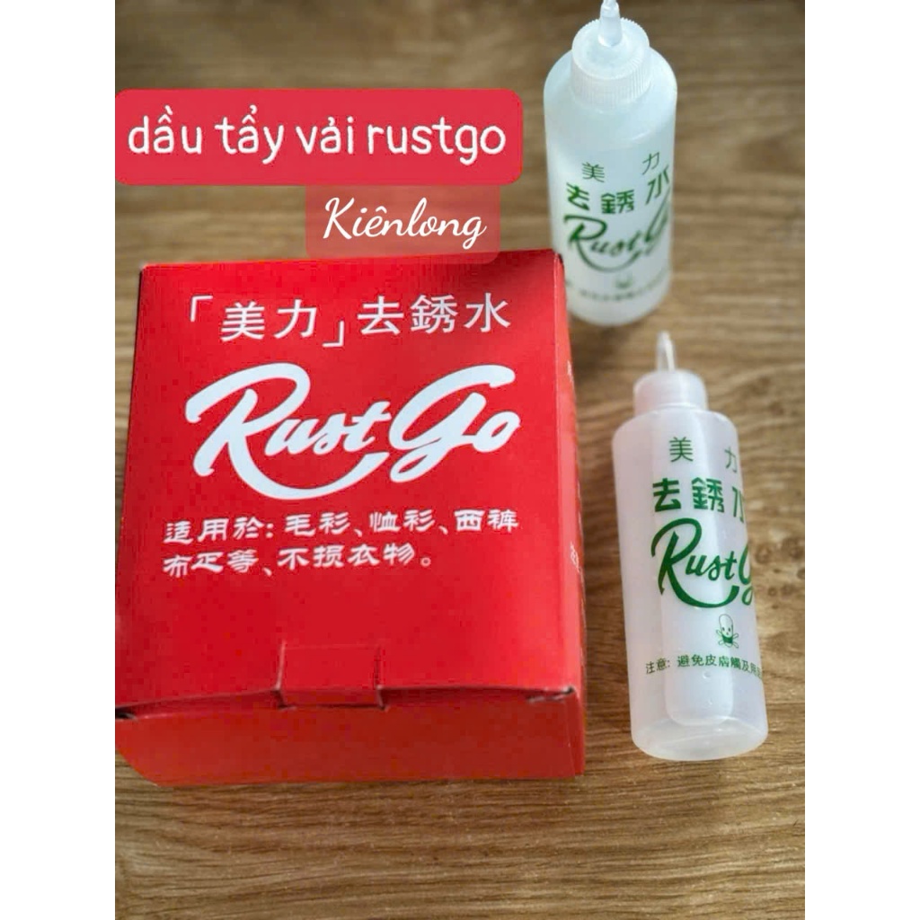 Chai Tẩy Rỉ Sét Trên Vải Rustgo Siêu Mạnh – Hộp 6 Chai Dùng Cho Quần Áo