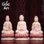Tượng Quan Âm Bồ Tát Gốm Sứ Hồng Cao Cấp, Tượng Phật Bà Quan Thế Âm Gốm Sứ Đặt Thờ, Đồ Phong Thủy