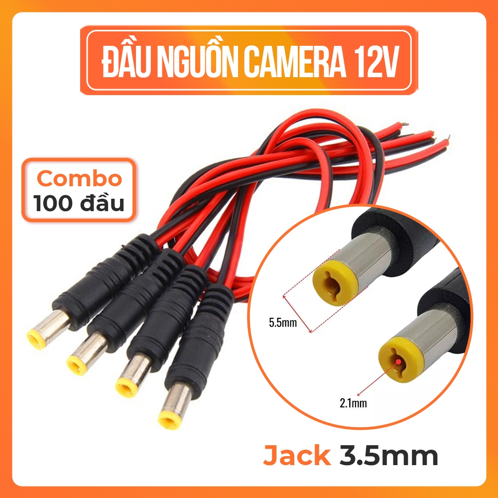 Đầu Nguồn Camera 12V Jack 3.5mm | Shopee Việt Nam