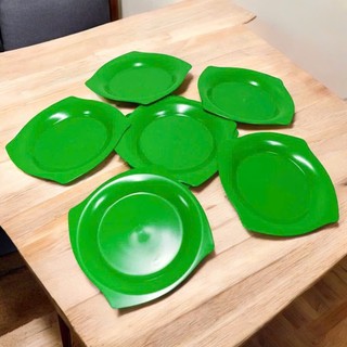 [10 DĨA] Đĩa Phíp Vuông Melamine Nhiều Màu – Bộ 10 Đĩa Nhựa Phíp Bền Đẹp Chống Vỡ – Trường An VN