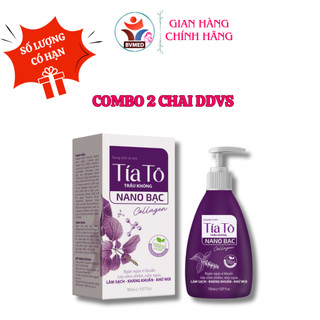 Dung Dịch Vệ Sinh Phụ Nữ Tía Tô, Nano Bạc, Collagen Chai 150ML [ Tím Tam Giác ] Mã 2