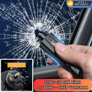 Dụng cụ phá kính ô tô tự động cao cấp. Dụng cụ phá kính mũi thép siêu cứng (thoát hiểm đa năng)