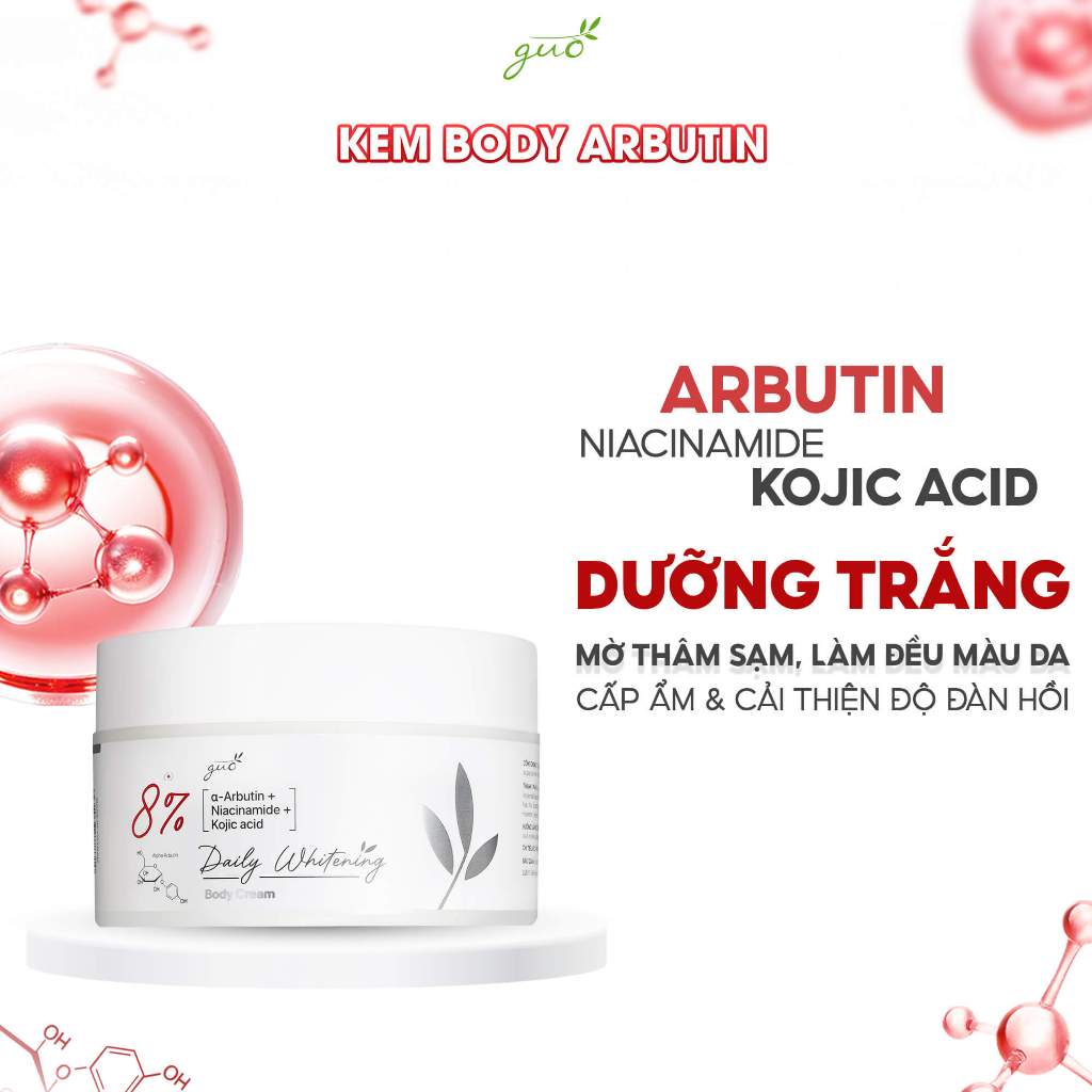 Ảnh Combo 2 Kem Body Ngày Đêm Giúp Dưỡng Sáng Da Toàn Thân, Nâng Tone Tức Thì GUO (Tặng kèm Skin Tone Palatte) 3