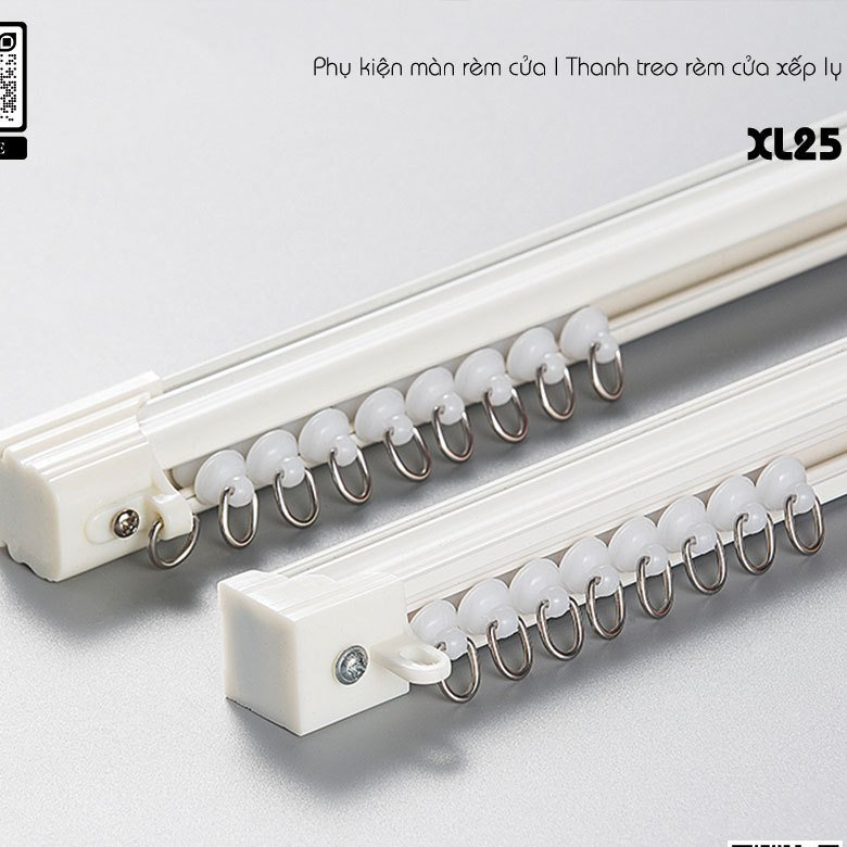 (PHỤ KIỆN RÈM)THANH TREO RÈM DÙNG CHO RÈM XẾP LY ĐẦY ĐỦ PHỤ KIỆN, GỒM ...
