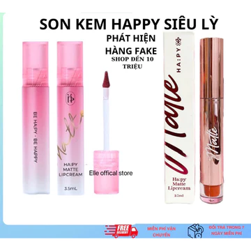 Cometic Son Kem Siêu Lì Không Trôi-Son Hapy Matte Kem Lì 2023 Nữ Women Son môi trang điểm Son Kem Mỹ Phẩm Son Kem Lì