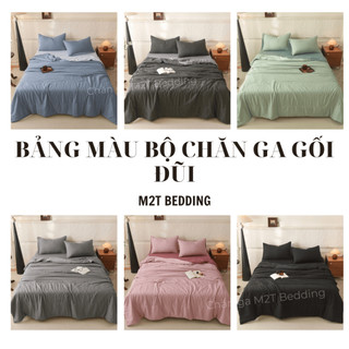 Bộ chăn ga gối Đũi Bergen M2T BEDDING mềm mịn mát - đủ kích thước m6/m8/2m2