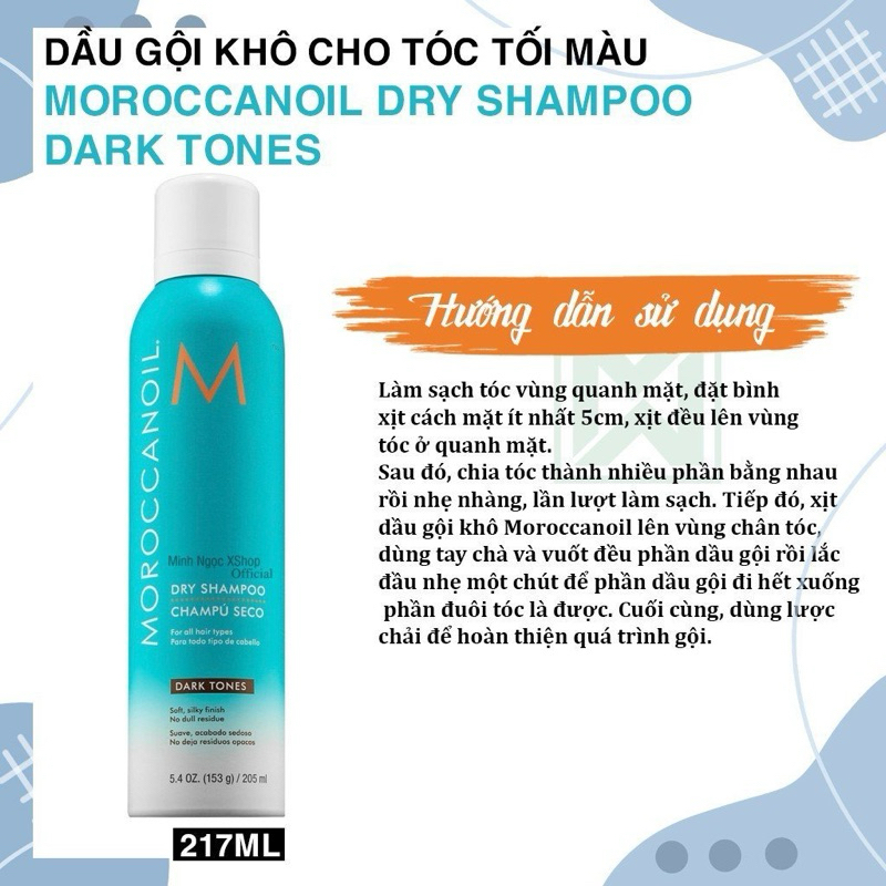 [ Chính Hãng ]  Dầu gội khô Morrocanoil 217ml Dry Shampoo
