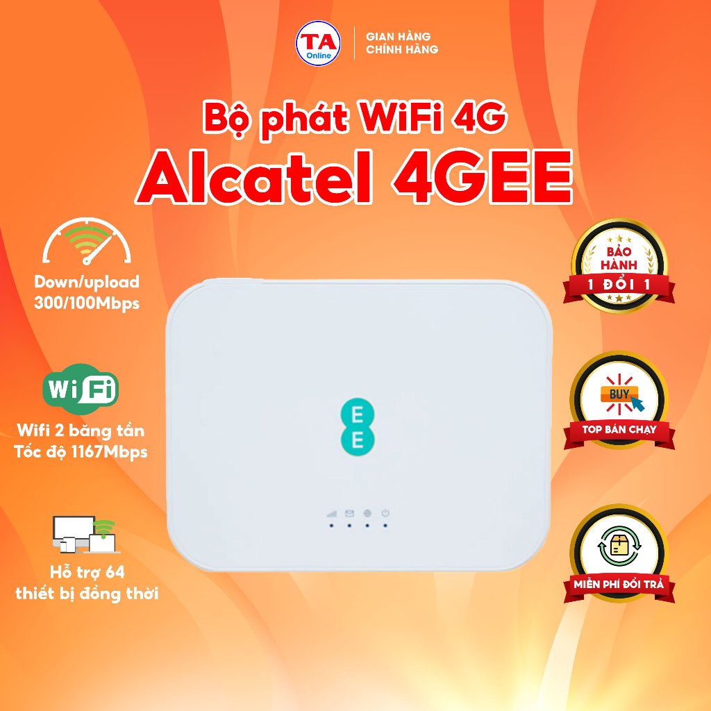 Alcatel EE4G Home Router 3 Bộ phát WiFi 4G CAT7 tốc độ 300Mbps Wifi ...