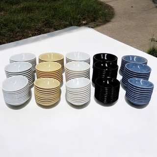 COMBO 10 CHÉN CHẤM MÀU ĐÁ XÁM – NHỰA MELAMINE CỨNG CÁP – TRƯỜNG AN VN