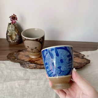 [Ảnh Thật] Cốc/Ly Trà Cute Hoạ Tiết Động Vật - Gốm Nhật 2hand