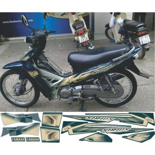 TEM RỜI SIRIUS - MẪU ZIN IN DECAL 3 LỚP - KHÔNG BAY MÀU.