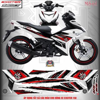 TEM RỜI EXCITER 150 - MẪU ZIN 2024  -MS 61 - IN 3 LỚP - KHÔNG BAY MÀU.
