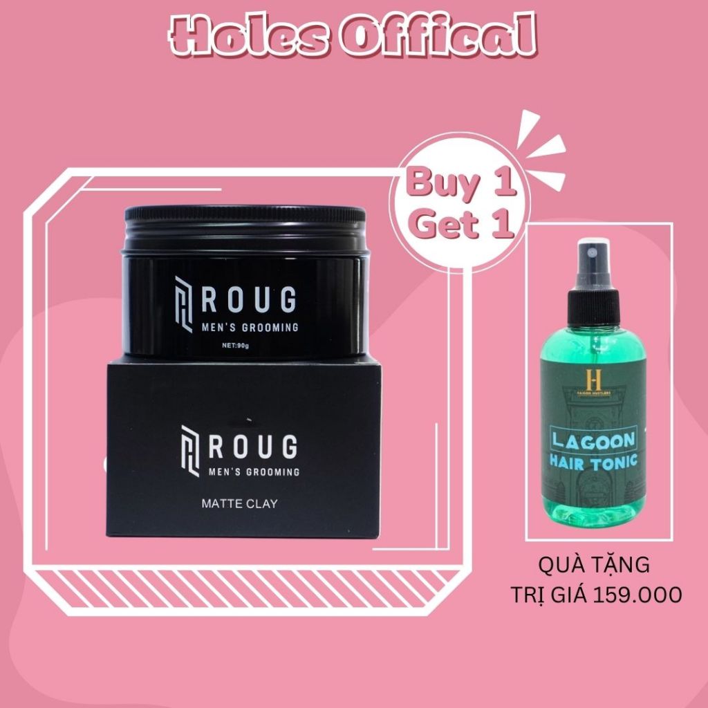 Sáp vuốt tóc Roug Matte Clay | Shopee Việt Nam
