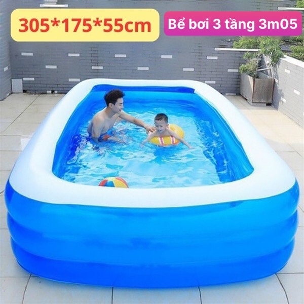 Bể bơi cho bé phao bơi cho bé hồ bơi cho bé bơm hơi mini gấp gọn lớn to giá rẻ 1m2 1m3 1m5 1m8 2m1 2m6 3m