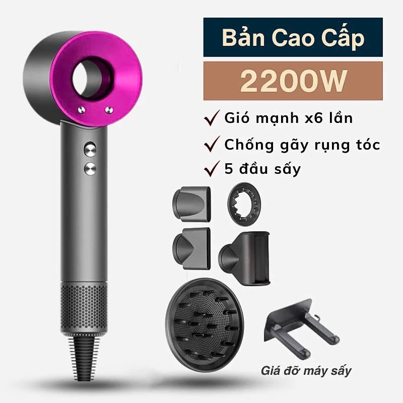 Máy Sấy Tóc ION Âm 2 Chiều Nóng Lạnh Công Suất 2200W, Nóng Lạnh2 Chiều Chăm Sóc Tóc, Bảo Hành 12 Tháng - BONIE MALL | Shopee Việt Nam