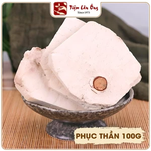 Phục thần 100g, sấy khô, thái lát mỏng, sạch, thơm - Tiệm lãn ông