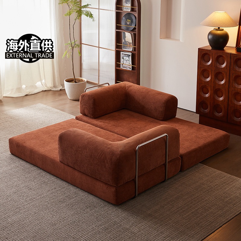 sofa giường Teddy NHU Y DECOR chất liệu nhung tăm hoặc nhung gân đa dạng kích thước vừa làm giường vừa làm ghế tiện lợi