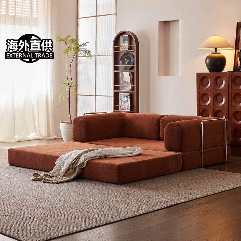 sofa giường Teddy NHU Y DECOR chất liệu nhung tăm hoặc nhung gân đa dạng kích thước vừa làm giường vừa làm ghế tiện lợi