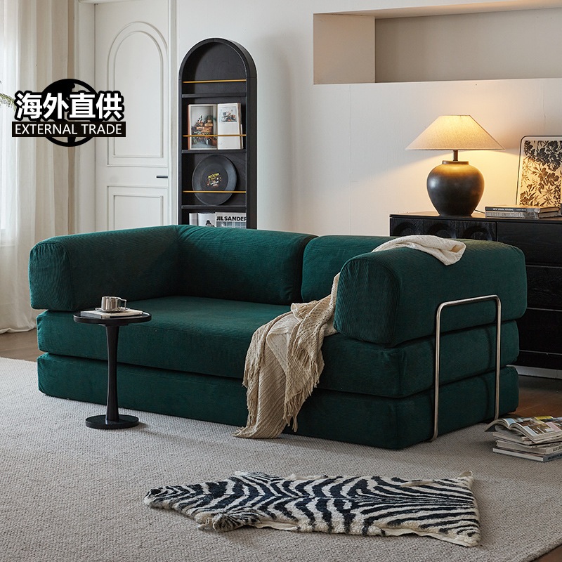 sofa giường Teddy NHU Y DECOR chất liệu nhung tăm hoặc nhung gân đa dạng kích thước vừa làm giường vừa làm ghế tiện lợi