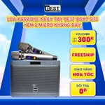 Loa Karaoke Xách Tay BEST BOXT Q7S Version 2 công suất 75W - kèm 2 Micro không dây, hàng chính hãng, bảo hành 12 tháng — ảnh 1