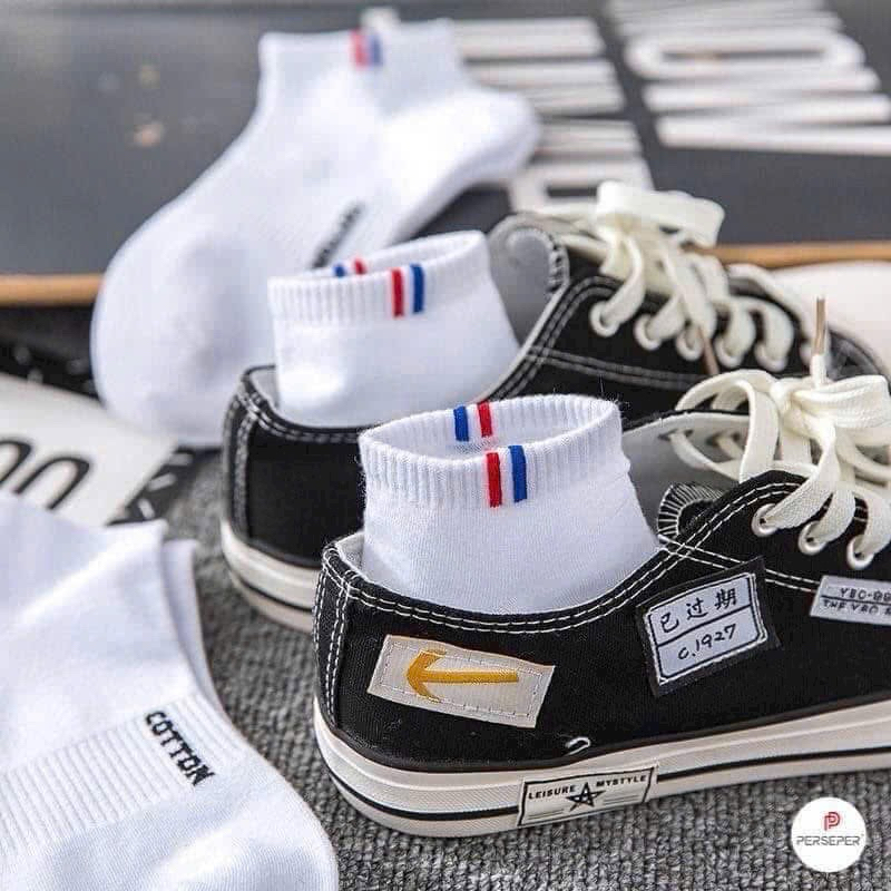Tất cổ ngắn FILA cổ 3 vạch kẻ hàng loại 1