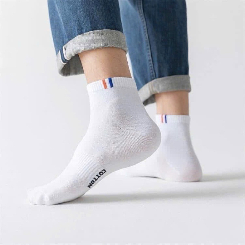 Tất cổ ngắn FILA cổ 3 vạch kẻ hàng loại 1