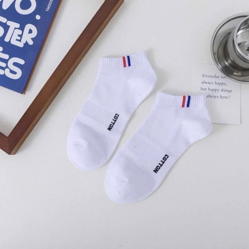 Tất cổ ngắn FILA cổ 3 vạch kẻ hàng loại 1