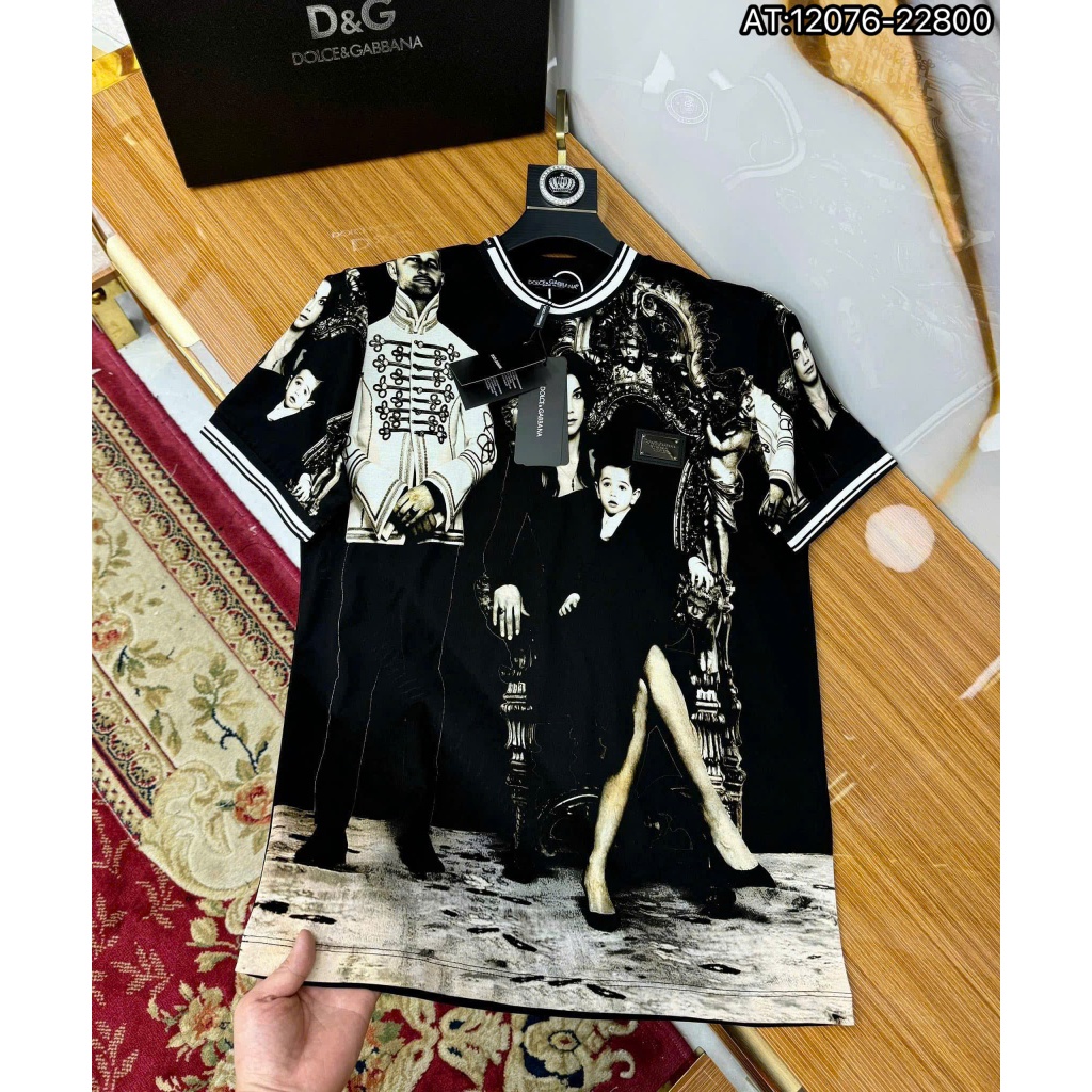 ÁO thun nam DOLE cổ tròn họa tiết tay ngắn phong cách trẻ trung chuẩn from