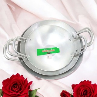 Combo 3 Chảo Nhôm Hai Quai 18-22-24 CM Sâu Lòng Hàng Rẻ Bền Đẹp, Xào Nấu Đủ Món - Trường An VN